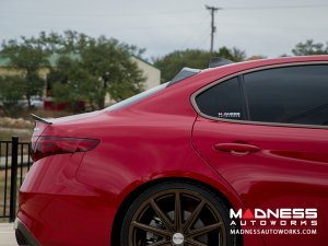 Alfa Romeo Giulia Roof Spoiler - Carbon Fiber - Feroce Carbon - Full Size - Forged Carbon